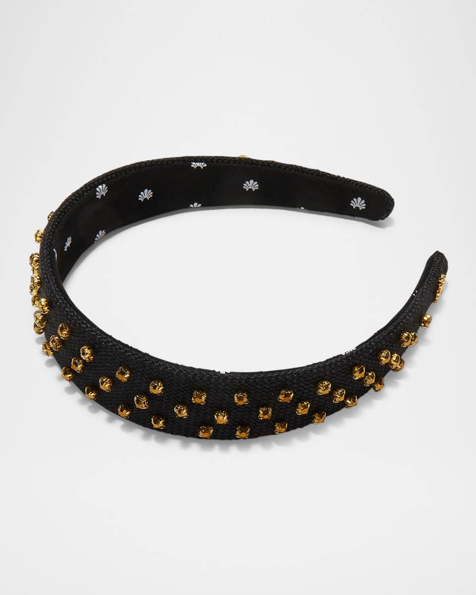 Crystal Dorado Burlap Bessette Headband